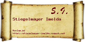 Stiegelmayer Imelda névjegykártya